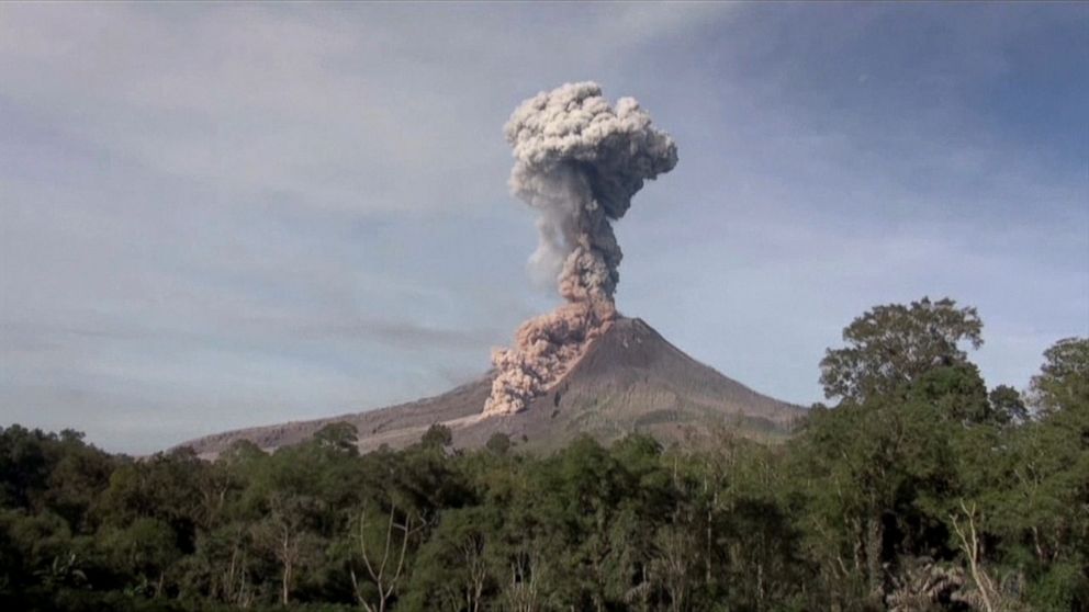 WATCH Indonesian Volcano Erupts